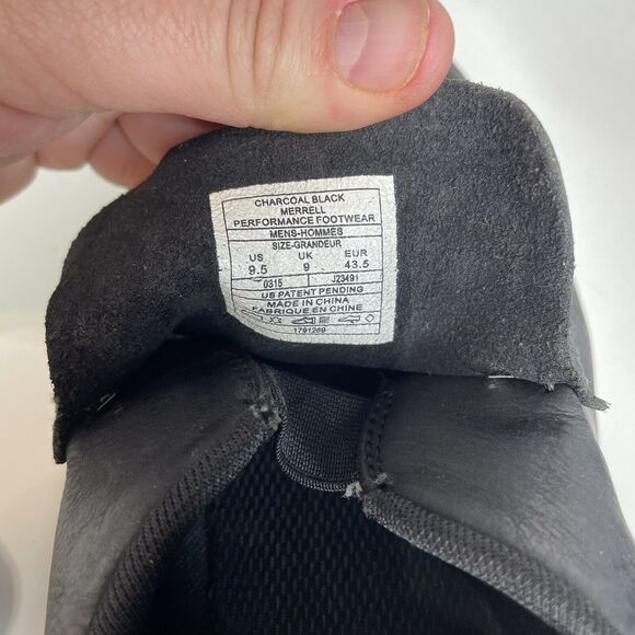 Merrell Slip On Charcoal Black Performance Footwear Mens Size 9.5, Slip-On - Picture 10 of 10